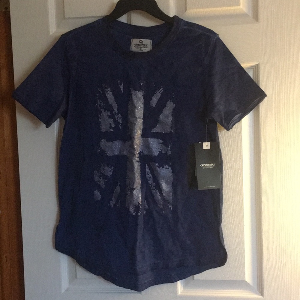Girls t-shirts navy blue size L 14-16